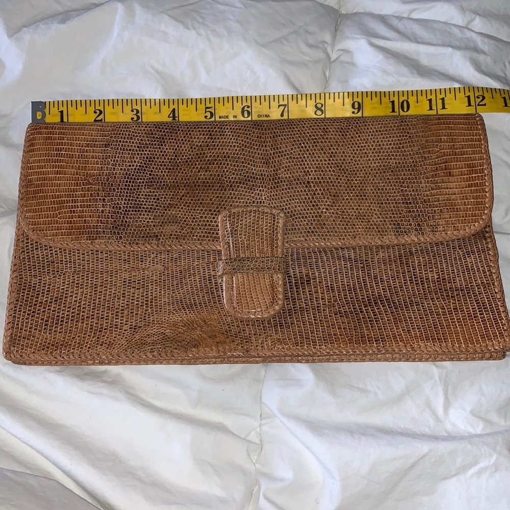Vintage Real animal skin clutch bag